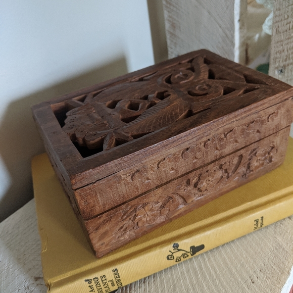 Wooden Owl Trinket Box - Picture 6 of 7